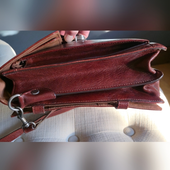 Vintage Wilson Leather Organizer Portfolio Crossbody Shoulder Bag Briefcase - Picture 14 of 16